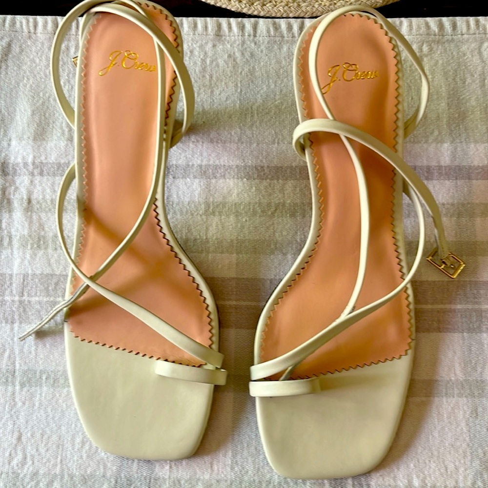J.Crew Summer dress shoe/sandal cream/white